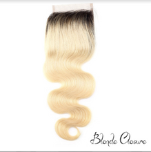 Load image into Gallery viewer, Dark Root Blonde Closure